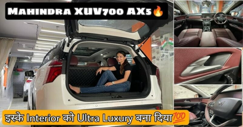 Mid-spec Mahindra XUV700 AX5 With Luxury Interior Modification – VIDEO ...