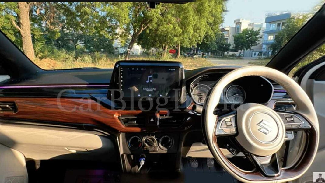 India’s First New Maruti Brezza With Cream Interior With Wood Trim ...