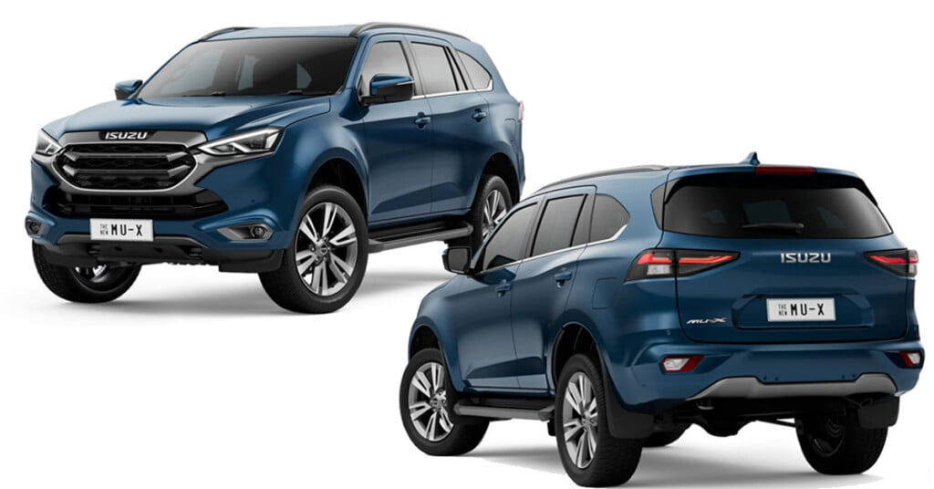 Front and Rear Three Quarters of Toyota Fortuner rivalling Isuzu Mu x