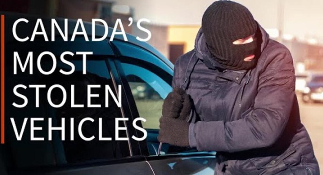 Top 10 Most Stolen Cars in Canada Honda CRV to Ford F150