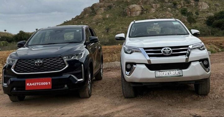 Toyota Innova HyCross Parked Alongside Fortuner – Road Presence ...