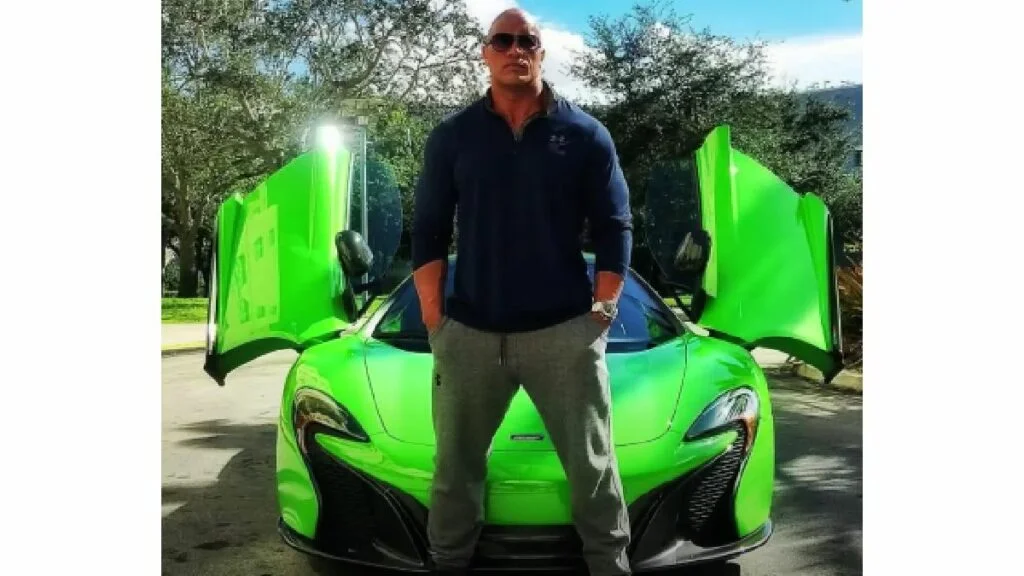 Dwayne The Rock Johnson with his McLaren 650S