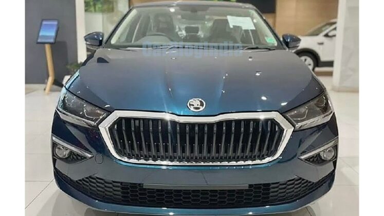 Skoda Slavia and Kushaq get Premium Lava Blue Paint Option- EXCLUSIVE ...