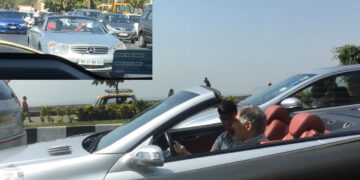 Ratan Tata Spotted Driving Mercedes-Benz SL500