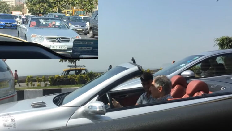 Ratan Tata Spotted Driving Mercedes benz Sl500