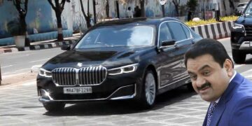 Gautam Adani in BMW 730LD DPE Signature