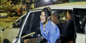 Jacqueline Fernandez with Toyota Innova Crysta