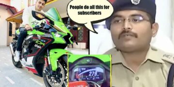 Police Reacts on YouTuber who died in a high speed accident on his Kawasaki ZX10R super bike.