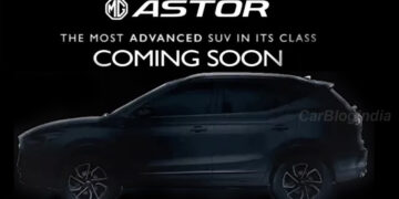 2023 mg astor facelift teaser