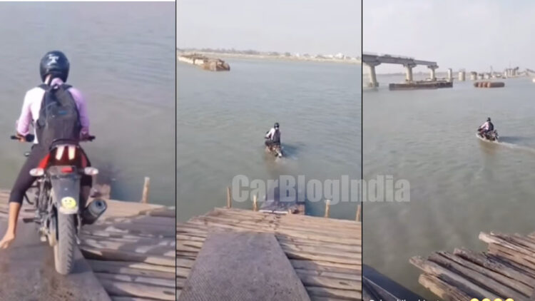 Bajaj Pulsar River Crossing