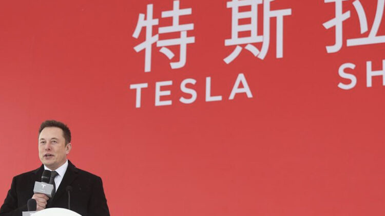 Elon Musk Tesla Shanghai