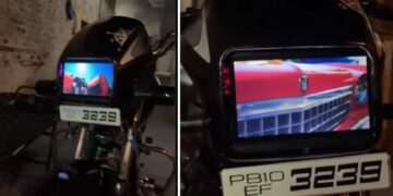 Hero Splendor With Touchscreen Instead of Headlight