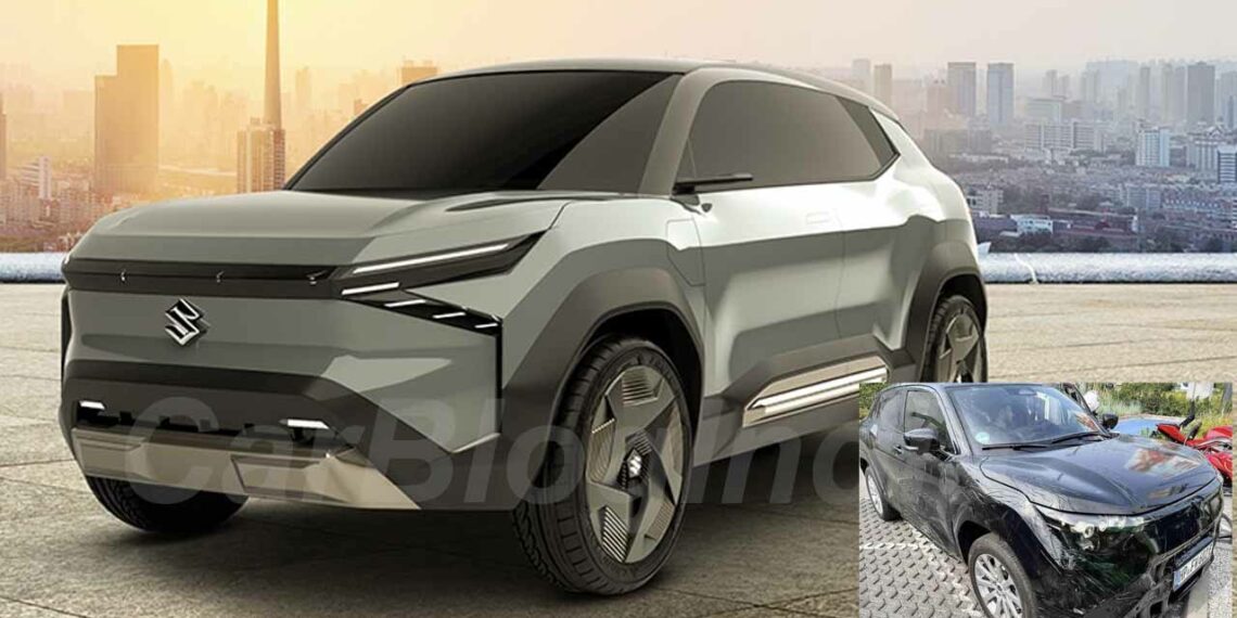 maruti evx front three quarters spy image