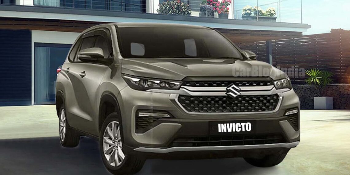 maruti invicto rendering front three quarters