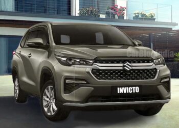 maruti invicto rendering front three quarters