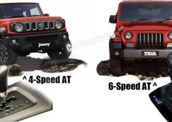 maruti jimny 4-speed at vs mahindra thar 6-speed at