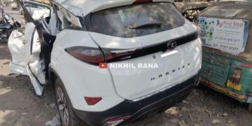 tata harrier accident