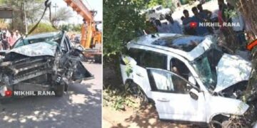 Tata Harrier High Speed Crash