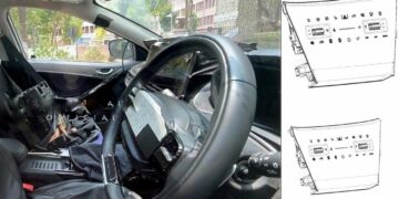 Tata Nexon Facelift Touch Panel HVAC Patent Leak