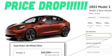 Tesla model 3 price drop usa