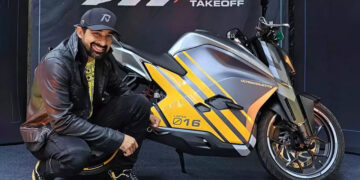 Rannvijay Singha Ultraviolette F77 Electric Bike