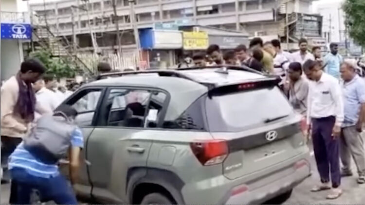 Hyundai Exter Accident Tata Dealership