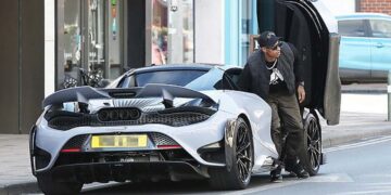 Marcus rashford mclaren 765 lt rear