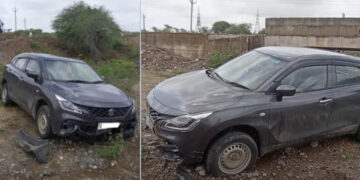 Maruti Baleno Tyre Burst