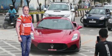 Raymond gautam singhania maserati mc20 mumbai