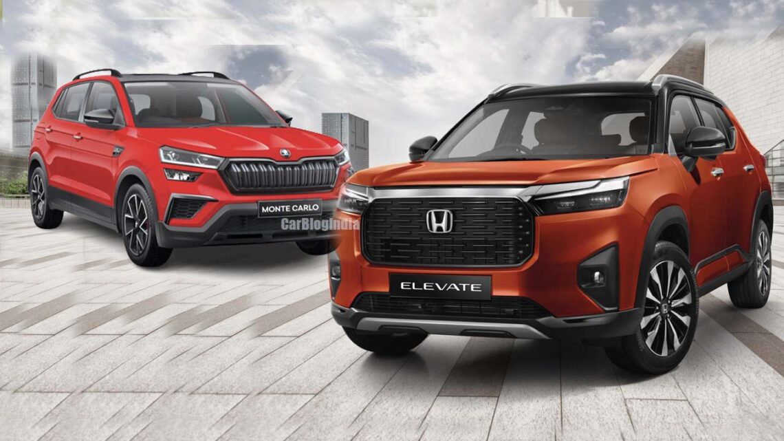 Honda Elevate Vs Skoda Kushaq Specs, Features, Dimensions Comparison ...