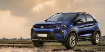 2023 tata nexon facelift front three quarters