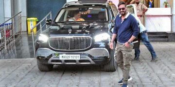 Ajay Devgn with Mercedes Maybach GLS600