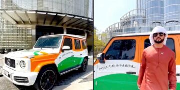 Indian YouTuber in Dubai Wraps Mercedes G-Wagon in Tricolour on Independence Day