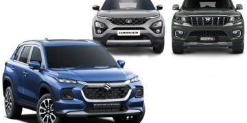 maruti grand vitara mahindra scorpio n tata harrier