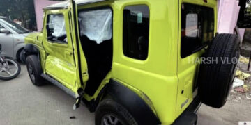 maruti jimny 5-door first-ever accident