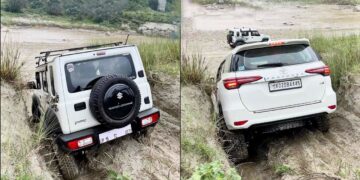 Maruti Jimny vs Toyota Fortuner Off-Road Battle