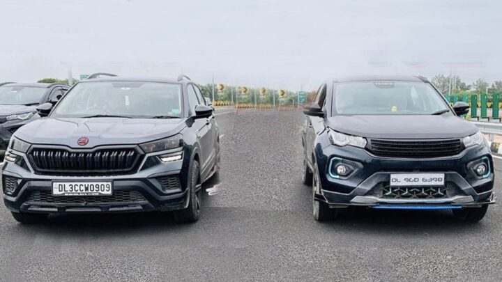 Tata Nexon EV vs Modified Skoda Kushaq Drag Race - VIDEO