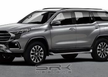 Next-Gen Toyota Fortuner Rendered Front Three Quarters