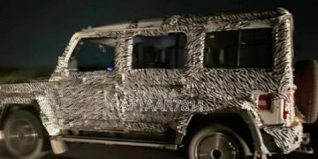 5 door Force Gurkha Spied Testing