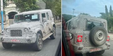 5 door Mahindra Thar Spotted