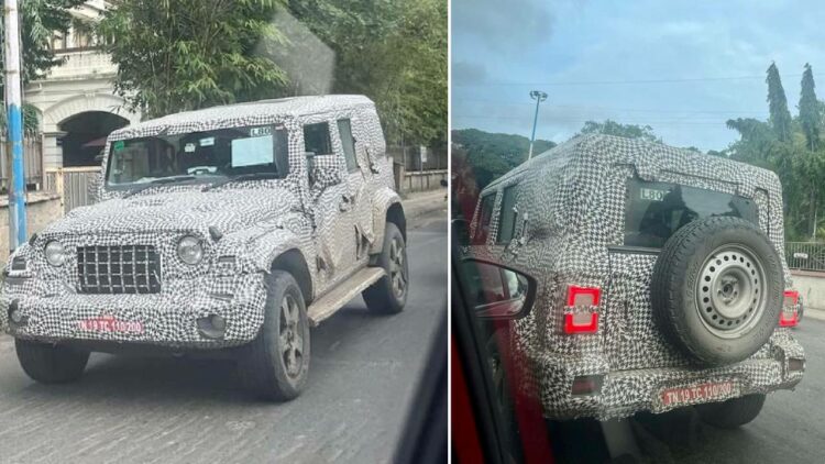 5 door Mahindra Thar Spotted