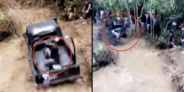 Maruti Gypsy Off road Passenger Thrown out