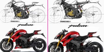 Bajaj Pulsar 400cc Rendering