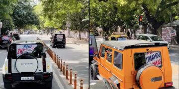 Mercedes G wagon and Toyota Fortuner