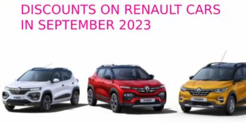 Discounts Renault Cars September 2023