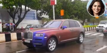 Isha Ambani Rolls Royce Cullinan Colour changing Wrap