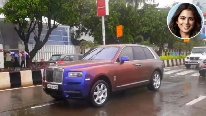 Isha Ambani Seen in Rolls Royce Cullinan with Colour-Changing Wrap ...