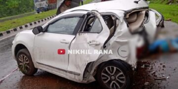 Maruti Dzire Crash Driver Not Wearing Seatbelt