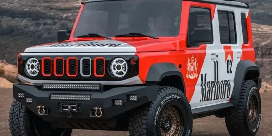 Maruti Jimny with Marlboro Livery