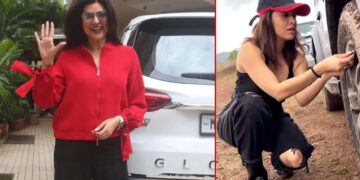 Sushmita Sen Mg Gloster nushrratt Bharuccha Mahindra Thar